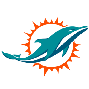 Miami Dolphins football team PNG logo design