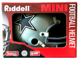 Miniature Helmets: Vintage replicas of the Cowboys’ helmets