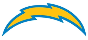 Los Angeles Chargers (LAC) logo, The Bolt emblem, symbol, icon