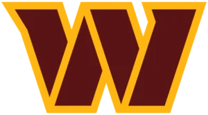 Washington Commanders (WAS) logo, W emblem, symbol and icon