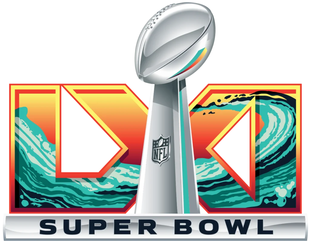 Super Bowl 61 Logo SVG - download. Super Bowl LXI Color logo vector (2027), transparent background.
